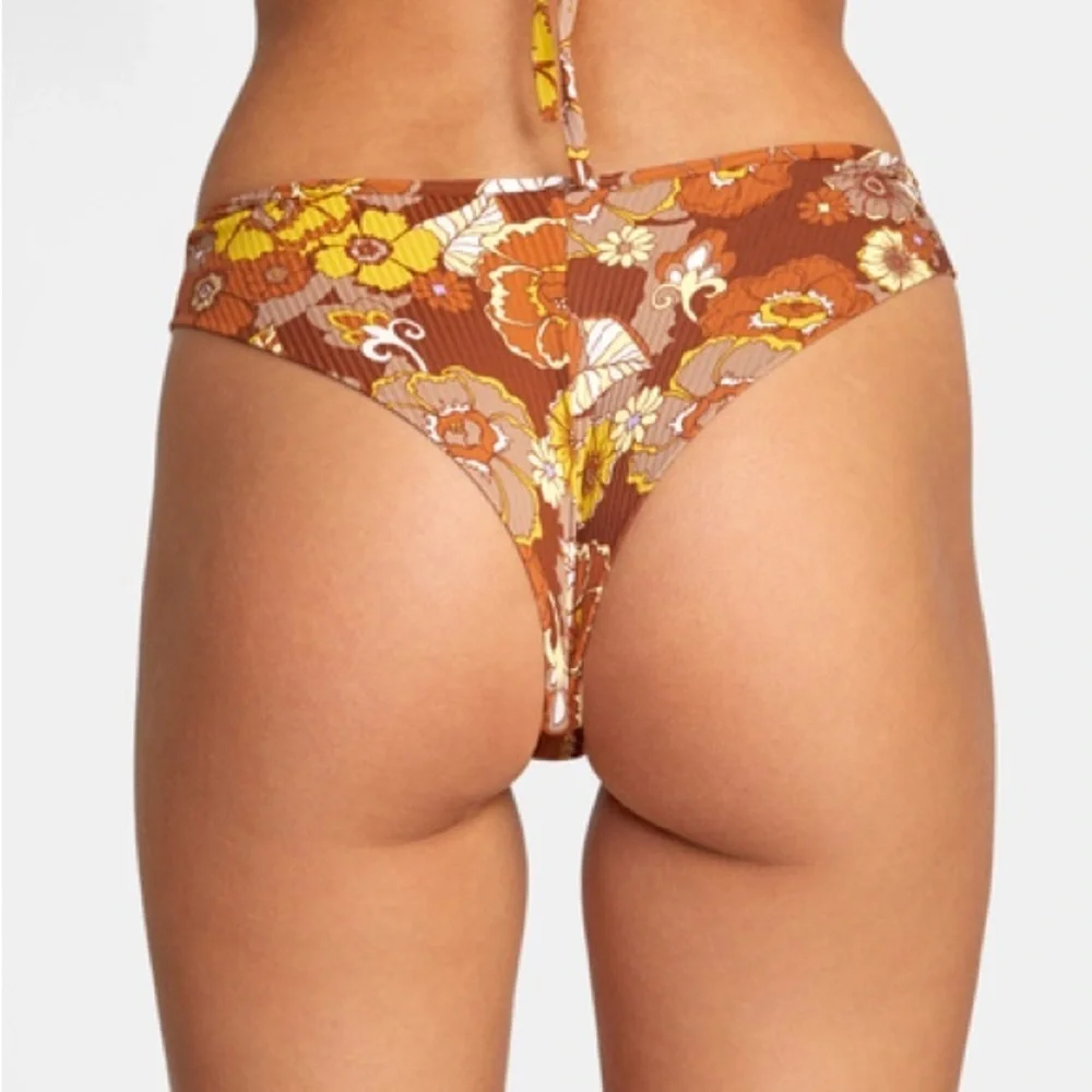 ☀️BILLABONG☀️ RVCA☀️ TANLINES CECI TRI EARTH BLOOM CHEEKY BIKINI SET